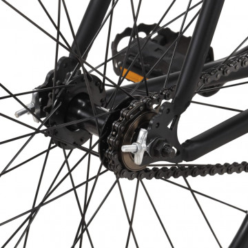 Bicicletă cu angrenaj fix, negru, 700c, 59 cm - Img 6