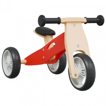 Bicicletă de echilibru pentru copii 2 în 1, roșu - Img 2