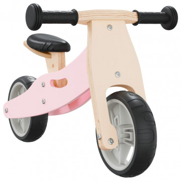 Bicicletă de echilibru pentru copii 2 în 1, roz - Img 4