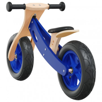 Bicicletă echilibru de copii, cauciucuri pneumatice, albastru - Img 7
