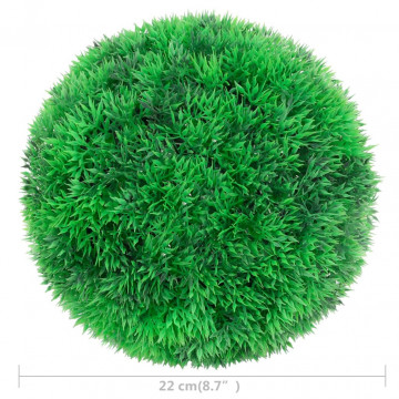 Bile de arbuști cimișir artificiali, 2 buc., 22 cm - Img 4
