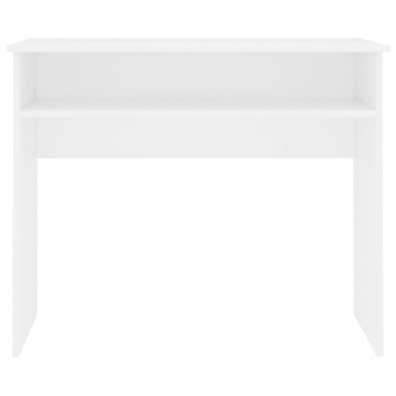 Birou, alb, 90x50x74 cm, lemn prelucrat - Img 4