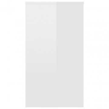 Birou, alb extralucios, 90x40x72 cm, lemn prelucrat - Img 6