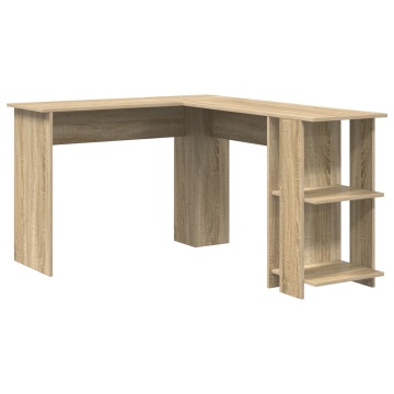 birou de colț Sonoma Oak stejar Sonoma Plăci aglomerate Mediu - Img 2
