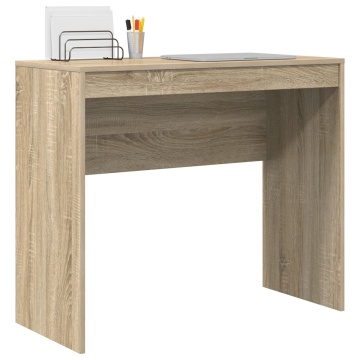 Birou de scris Stejar Sonoma Lemn prelucrat 90 x 40 x 76 cm - Img 3