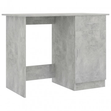 Birou, gri beton, 100 x 50 x 76 cm, PAL - Img 2