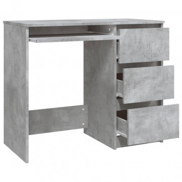 Birou, gri beton, 90 x 45 x 76 cm, PAL - Img 4