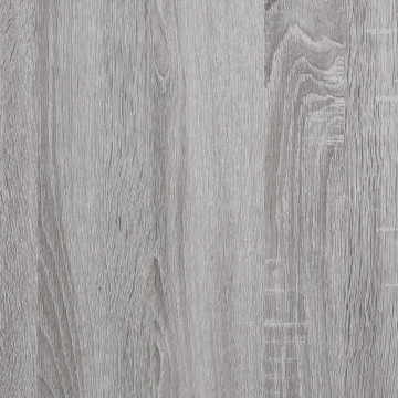 Birou, gri sonoma, 100x50x75 cm, lemn prelucrat și fier - Img 7