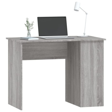 Birou, gri sonoma, 100x55x75 cm, lemn prelucrat - Img 3