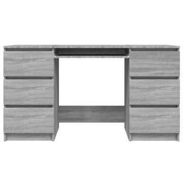 Birou, gri sonoma, 140x50x77 cm, lemn prelucrat - Img 3
