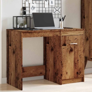 Birou, lemn vechi, 100x50x76 cm, lemn prelucrat - Img 3