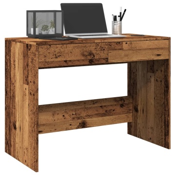 Birou, lemn vechi, 101x50x76,5 cm, lemn prelucrat - Img 1