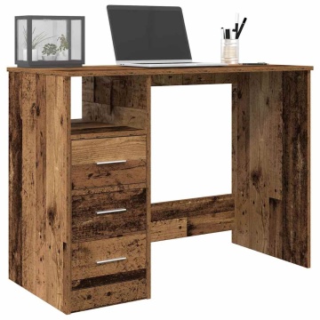 Birou, lemn vechi, 102x76x50 cm, lemn prelucrat - Img 1