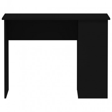 Birou, negru, 100x55x75 cm, lemn prelucrat - Img 4