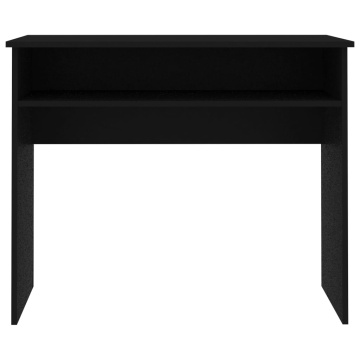 Birou, negru, 90x50x74 cm, lemn prelucrat - Img 4