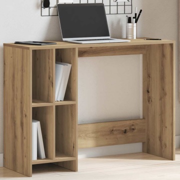 Birou, stejar artizanal, 102,5x35x75 cm, lemn prelucrat - Img 1