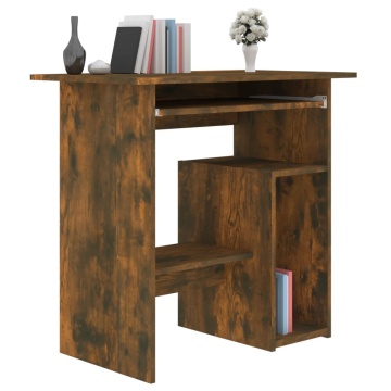 Birou, stejar fumuriu, 80x45x74 cm, lemn prelucrat - Img 3