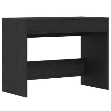 Birou Stejar negru 101x50x76,5 cm Lemn prelucrat - Img 2