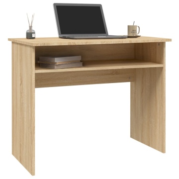 Birou, stejar Sonoma, 90 x 50 x 74 cm, lemn prelucrat - Img 3