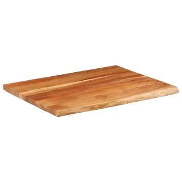 Blat birou 90x80x2,5 cm dreptunghiular lemn acacia margine vie - Img 3