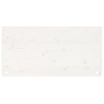 Blat de birou, alb, 110x55x2,5 cm, lemn masiv de pin - Img 4