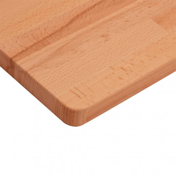 Blat de masă 100x50x2,5 cm dreptunghiular, lemn masiv de fag - Img 5