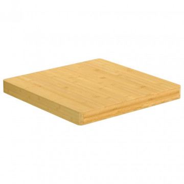 Blat de masă, 60x60x4 cm, bambus - Img 1