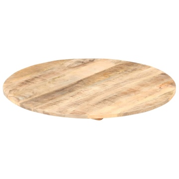 Blat de masă, 80 cm, lemn masiv de mango, rotund, 15-16 mm - Img 4