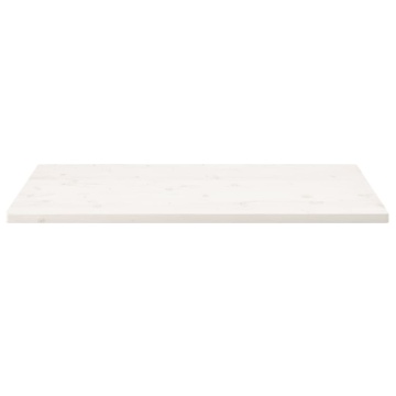 Blat de masă alb 100x60x2,5 cm lemn masiv de pin dreptunghiular - Img 3