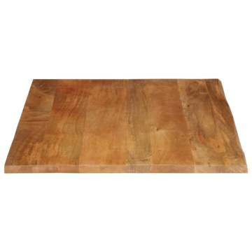 Blat de masă contur organic 90x80x2,5 cm lemn masiv de mango - Img 4