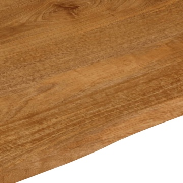 Blat de masă contur organic 90x80x2,5 cm lemn masiv de mango - Img 6