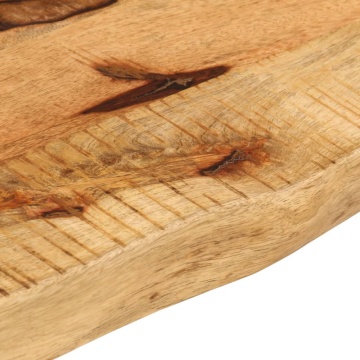 Blat de masă margine naturală, 40x20x3,8 cm, lemn masiv mango - Img 6