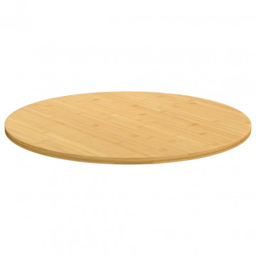 Blat de masă, Ø90x1,5 cm, bambus - Img 1