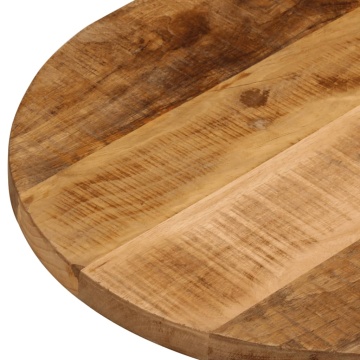 Blat de masă oval, 100x40x2,5 cm, lemn masiv mango brut - Img 5