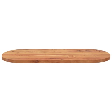 Blat de masă oval, 100x40x3,8 cm, lemn masiv de acacia - Img 4