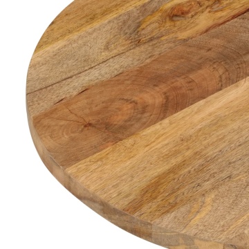 Blat de masă oval, 90x40x2,5 cm, lemn masiv de mango - Img 5