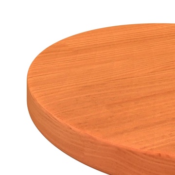 Blat de masă rotund, maro ceruit, Ø30x2,5 cm, lemn masiv de pin - Img 7