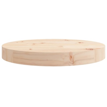 Blat de masă rotund, Ø30x3 cm, lemn masiv de pin - Img 4