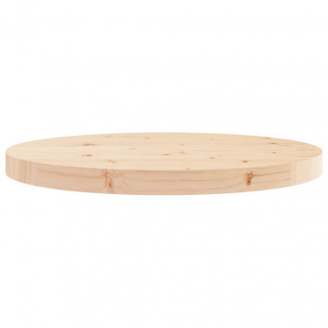 Blat de masă rotund, Ø50x3 cm, lemn masiv de pin - Img 4