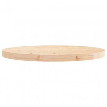 Blat de masă rotund, Ø60x3 cm, lemn masiv de pin - Img 3
