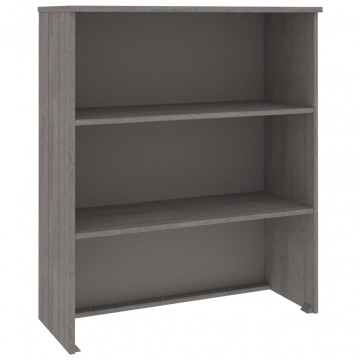 Blat pentru servantă, gri deschis, 85x35x100 cm, lemn masiv pin - Img 2