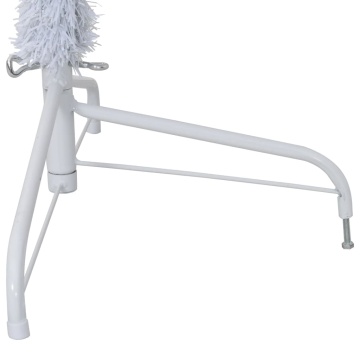Brad de Crăciun artificial jumătate, suport, alb, 240 cm, PVC - Img 6