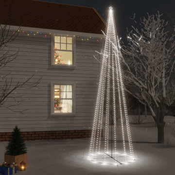 Brad de Crăciun conic, 1134 LED-uri, alb rece, 230x800 cm - Img 1