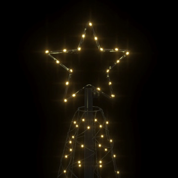 Brad de Crăciun conic, 200 LED-uri, alb cald, 70x180 cm - Img 8