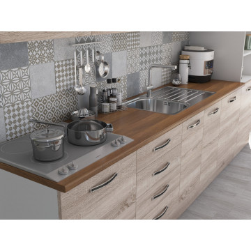 Bucatarie Alfa 320, sonoma, blat termic nuc, corp pentru cuptor incorporabil - Img 3