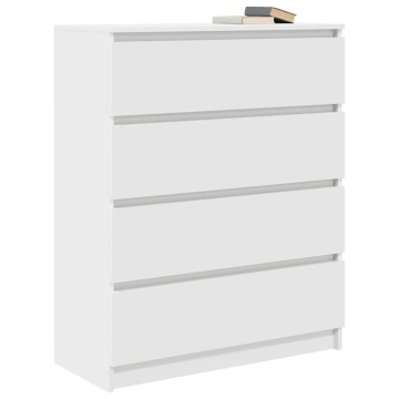 Bufetă albă 80x35x99 cm lemn prelucrat - Img 4
