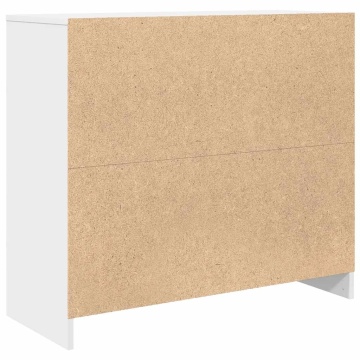 Bufetă albă 85x34x76 cm din lemn prelucrat - Img 7