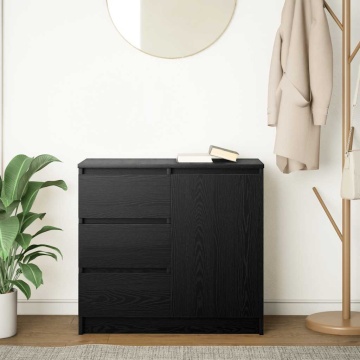 Bufetă cu sertar Stejar negru 71x35x65 cm Lemn prelucrat - Img 3