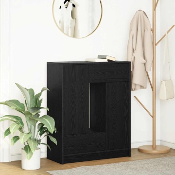 Bufetă cu sertare și uși Stejar negru 73x31x90 cm - Img 1