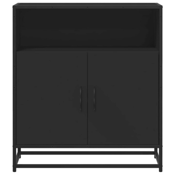Bufetă neagră 68x35x76 cm lemn prelucrat - Img 4
